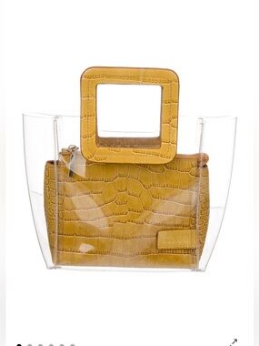 STAUD mini Shirley PVC croc bag with inner pouch